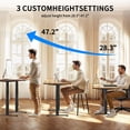 thumbnail image 2 of Electric Stand up Desk Frame, 4 Memory Height Settings Height Adjustable Table Legs, Black, 2 of 7