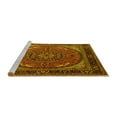 thumbnail image 2 of Ahgly Company Machine Washable Indoor Rectangle Medallion Yellow Traditional Area Rugs, 7' x 9', 2 of 4