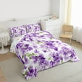 thumbnail image 3 of Manfei Purple Blossoms 2pcs Bedding Comforter Set for Kids Children,Spring Graden Twin Comforter Sets,Chic Floral Flowers Breathable Bedding Set,Microfiber Bedroom Decor,Reversible, 3 of 8