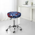 thumbnail image 4 of Uemuo Abstract Colorful Butterflies Pattern Round Bar Stool Seat Covers Washable Stool Cushion Slipcover Elastic Bar Chair Covers-12 inch, 4 of 7