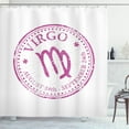 thumbnail image 1 of Ambesonne Virgo Shower Curtain, Pink Colored Horoscope, 69"Wx84"L, Pink White, 1 of 2