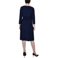 thumbnail image 3 of NY Collection Women's Ruched A-Line Dress, 3 of 4