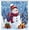 Color 9, variant on White Christmas from Gray Snowflakes on Pattern Snow Shower Curtain 72X72 Inch