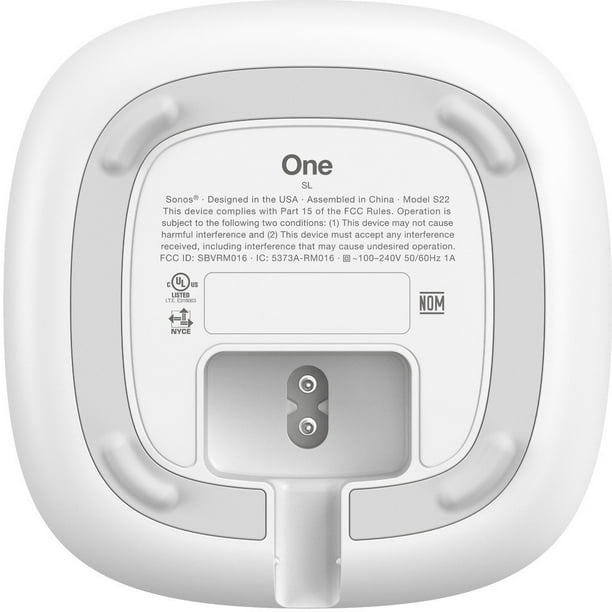 Sonos One SL - Microphone-Free Smart Speaker White Walmart.com
