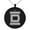 Black, variant on Stainless Steel Letter D Initial Empire Monogram Engraved Small Medallion Circle Charm Pendant Necklace