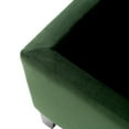 thumbnail image 6 of Noble House Canterbury Upholstered Storage Ottoman Bench, Forest Green Velvet, Matte Black, 6 of 12