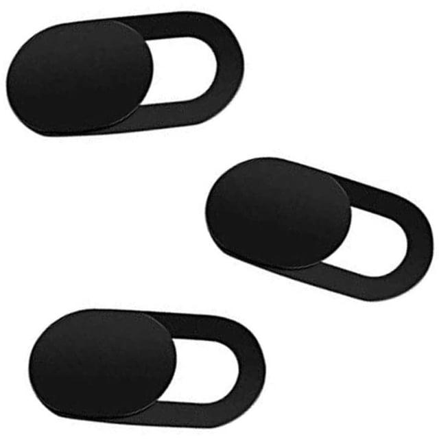Couverture de Webcam Bloqueur de Caméra Design Adhésif pour Ordinateur Portable, Protection de la Vie Privée pour Téléphone Mobile, PC (3 Pcs)