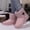 Pink, variant on Cold Weather Big Size Snow Boots for Women, Round Toe Platform Chunky Low Heel Fleece Lined Thermal Footwear Coffee 41