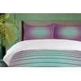 thumbnail image 4 of Ambesonne Digital Duvet Cover Sets, Vivid Paralel Lines, 2-Queen, Purple Blue, 4 of 7