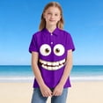 thumbnail image 5 of WOYY Boys Graphic Short Sleeve Polo Shirt Summer Casual Polos Unisex Everyday T-Shirt, Sizes 3-14, 5 of 5