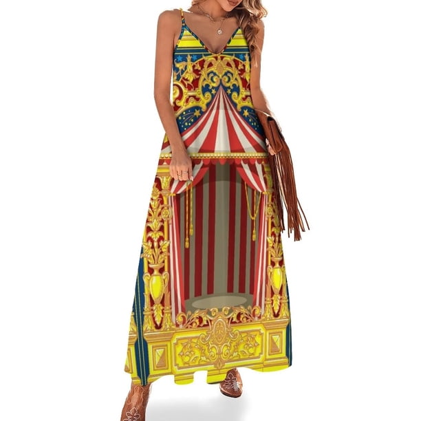 Vestido sin mangas de circo de carnaval Vestidos de gala ropa de mujer vestido lindo