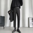 thumbnail image 3 of Pantalones de negocios elásticos para hombre Pantalones de traje elásticos para hombre Pantalones rectos Sastrería social Nuevo en verano 2024 Formal Chino Homme Up, 3 of 5