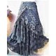 thumbnail image 2 of Elegante falda asimétrica de encaje para mujer, estilo vintage Y2K, estilo bohemio, de cintura alta, con malla hueca y retazos, faldas largas en capas, trajes de fiesta para mujer, 2 of 4