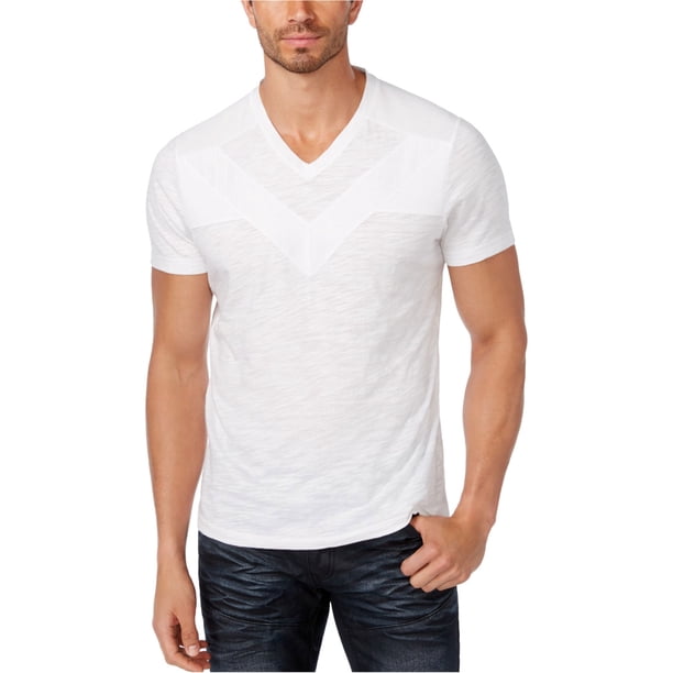 INC - Camiseta básica para hombre, color blanco, grande