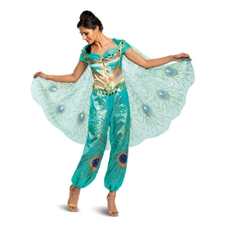 Halloween Aladdin: Jasmine Teal Deluxe Adult Costume
