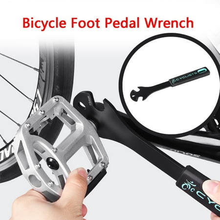 Up to 65% Off! Bicycle Foot Pedal Spanner Bike Repair Tool Alloy Steel Long Handle Camping Essentials on Sale
