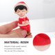 thumbnail image 3 of 6pcs Navidad Mini Muñeco de nieve Resina Adornos Santa Claus DIY Decoración Navidad, 3 of 5