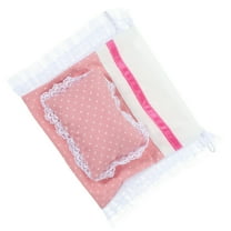 ELAYARD 1 Set of Mini Dollhouse Accessory Cotton Bed Sheet for Dollhouse Bedroom