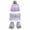 Light Purple, variant on Esaierr 3PCS Kids Toddler Winter Hats Gloves Scarf Set for Girls Boys Warm Fleece Lining Thickened Scarf Gloves Hats Set 4-7 Years