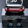 thumbnail image 5 of Bouanq Bluetooth Headphones Digital Display Wireless Headset Mobile Power In-Ear Earphone Headset Mobile Phone Bluetooth Sports Headset Red Headphones for Kids for School, 5 of 8