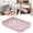 A, variant on Rabbit Litter Box with Grid Platform Sturdy Potty Trainer for Small Animals Leak-Proof Hygiene Tray for Rabbits Guinea Pigs Ferrets and Hamsters Cage and Indoor Use