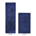 thumbnail image 2 of Better Trends Bathroom Rug 2 Piece Set 100% Cotton Soft Luxury Bath Rug Water Absorbent Reversible Machine Washable Runner Mat for Bathroom, Bathtub, Laundry Room 24”x40”|20”x60” Navy Lux Collection, 2 of 4