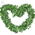 thumbnail image 6 of Gustave 12Pcs 7.22 Feet Artificial Ivy Leaf Garland Plants, Hanging Fake Plants Vine for Wedding Party Garden Wall Decoration "Grape Leaf", 6 of 8
