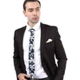 thumbnail image 3 of Men's Cotton Printed Floral Tie 2.56" Skinny Narrow Necktie, 3 of 6
