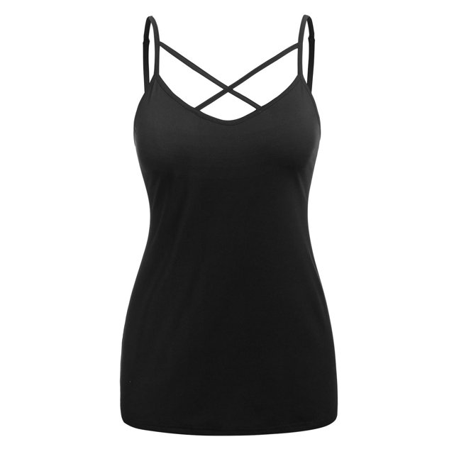 Top Talla Extra Tiras Cruzadas Ajustado Rosegal Lencería de talla grande