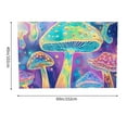 thumbnail image 4 of ZFLMY Mushrooms Tapestry 100% Polyester Wall Art Home Decor for Decorative Wall Hanging, Bedroom, Living Room - Various Sizes 60x40in, 4 of 7