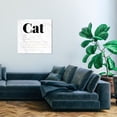 thumbnail image 2 of Wynwood Studio Canvas Cat Definition Animals Cats and Kitties Wall Art Canvas Print Black 30x30, 2 of 3