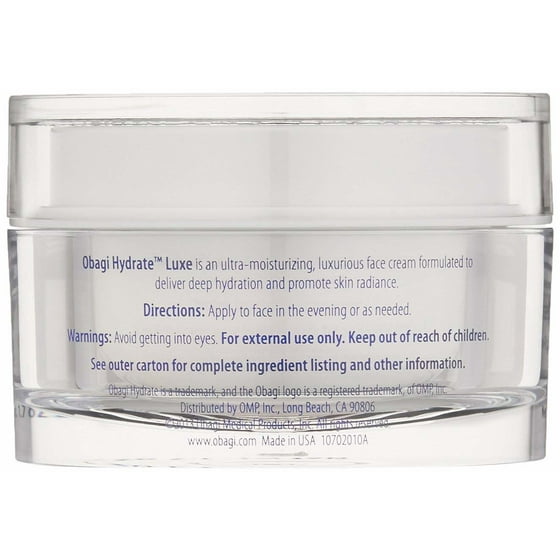 Obagi obagi hydrate luxe moisture rich cream 1 7 oz walmart