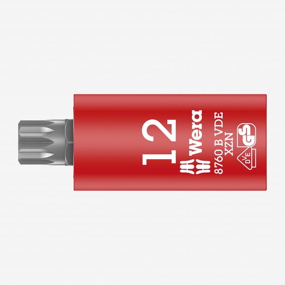 Wera 004942 VDE XZN Bit 3/8" Drive Socket, M12
