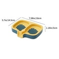 thumbnail image 3 of hulanddfd Soap Dishes Holders, 7.08"x5.7"x1.18" Detachable Draining Soap Box Shower Organizer Tray for Kitchen Sink Bathroom Yellow, 3 of 6