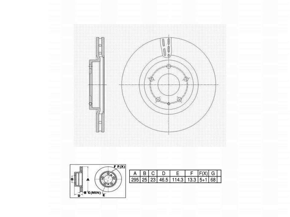 Winstop Brake Rotor, Front WS255734, Mazda 3 2023-2019