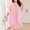 *Pink, variant on Women's Plus Size Sequin Round Neck 3/4 Sleeve Lace Overlay Midi Dress,Casual Loose Layered Short Dress Black,Women's Plus XL