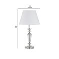 thumbnail image 5 of Benzara BM240935 Turned Tubular Crystal Body Table Lamp, Clear, 5 of 5