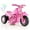 Pink, variant on Gymax 6V Kids Bubble Car Electric Ride on Motorcycle w/ Music Button & LED Headlight Green
