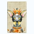 thumbnail image 1 of Metal Light Switch Plate Cover Cute Chihuahua Queen Crown Outfit Beige DOG019, 1 of 13