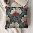 thumbnail image 3 of YINGXI Throw Pillow Cushion Case, Style Romantic Poppy Flowers and Nature Design, Decorative Square Accent Pillow Cover,Grey Vermilion 22x22in, 3 of 5