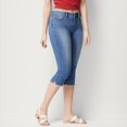 thumbnail image 2 of Pants for Women Trendy Dressy Denim Calf Jeans Hight Jeans Stretch Length Waisted Slim Jeans Trousers, 2 of 5