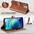 thumbnail image 6 of Compatible with iPhone 11 Pro Max Wallet Case Women Leather Flip with Wrist Strap Kickstand Magnetic Shockproof with Card Holder Protective Case for iPhone 11 Pro Max Life Tree Brown, 6 of 14