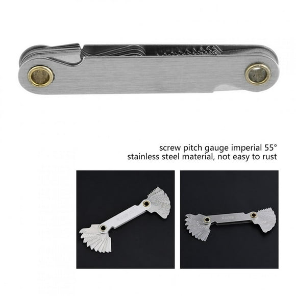 Imperial Stainless Steel Screw Thread Pitch Gauge for Convenient Measurement
