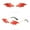 C, variant on Under $5 Wing Sunglasses for Women Colorful Transparent Novelty Party Sun Glasses Goth Rave Club Photo Booth Eyewear Rimless Frameless