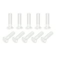 thumbnail image 1 of Unique Bargains M6x25mm Plastic Phillips Machine Screws, PC Flat Head Machine Bolts 10 Pack, 1 of 4