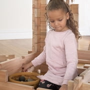 Guidecraft Guidecraft Notch Blocks Set 89 Piece Set: Natural Wooden Stacking Blocks, Educational Montessori Toy for Kids, Indoor/Outdoor Block Play System