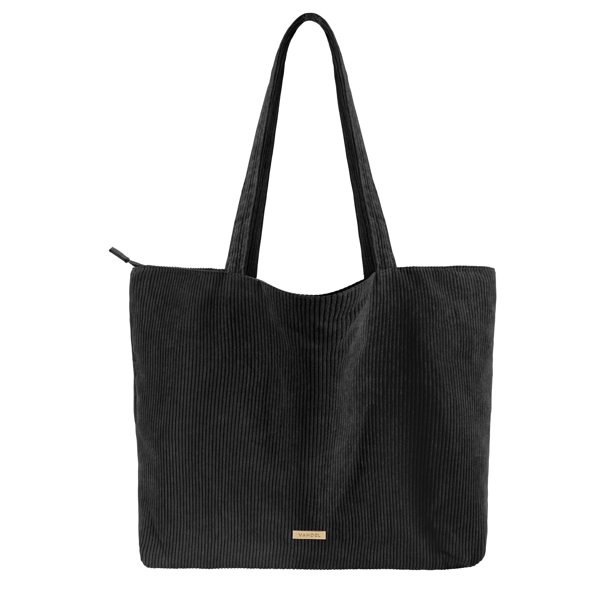 Bolso de tela VANDEL Corduroy para mujeres y hombres con cremallera y bolsillos