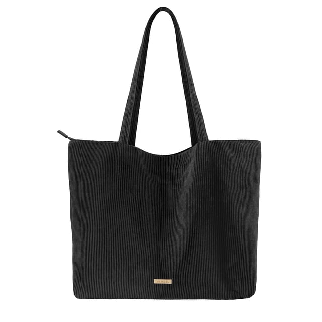 Bolso de tela VANDEL Corduroy para mujeres y hombres con cremallera y bolsillos