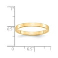thumbnail image 3 of 14k Yellow Gold 2.5mm Lightweight Flat Wedding Band Size 8, 3 of 4