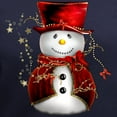 thumbnail image 3 of CafePress - Cute Snowman In Red Velvet Women's V Neck Dark T S - Women's V-Neck Dark T-Shirt, 3 of 4